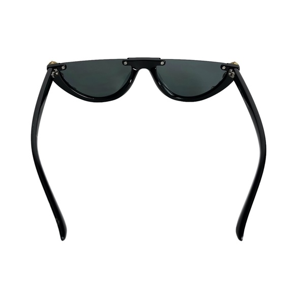 SUNGLASSES SUN GLASSES Shades Rhinestones Cat Eye Plastic Frames Bling Black - Picture 9 of 15